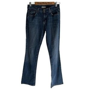 LEVI'S 515 Blue Denim Medium Wash Ladies Bootcut  Denim Jeans, 6L